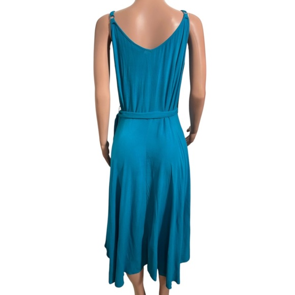 CITY CHIC Women’s Elegant Blue Wrap Dress - Picture 5 of 14